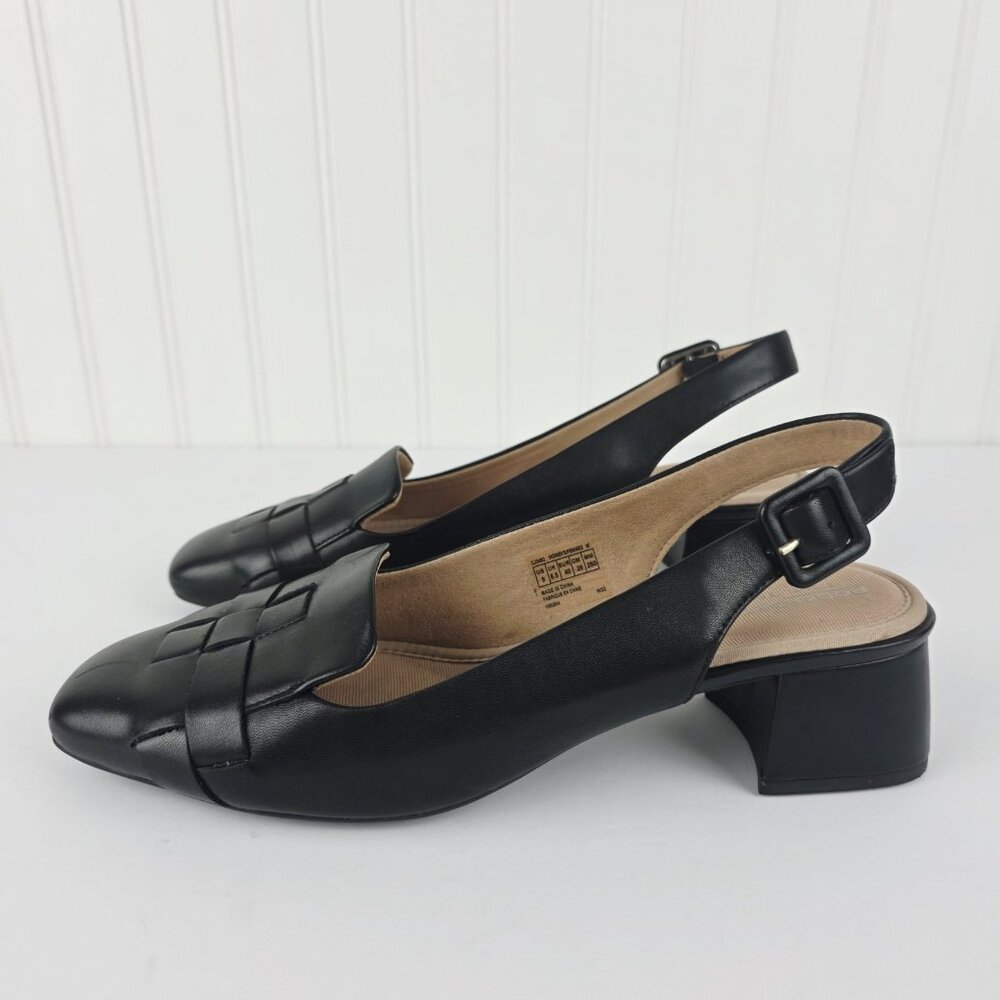 ROCKPORT Leather Women Slingback Flats Size 9 - Picture 6 of 14